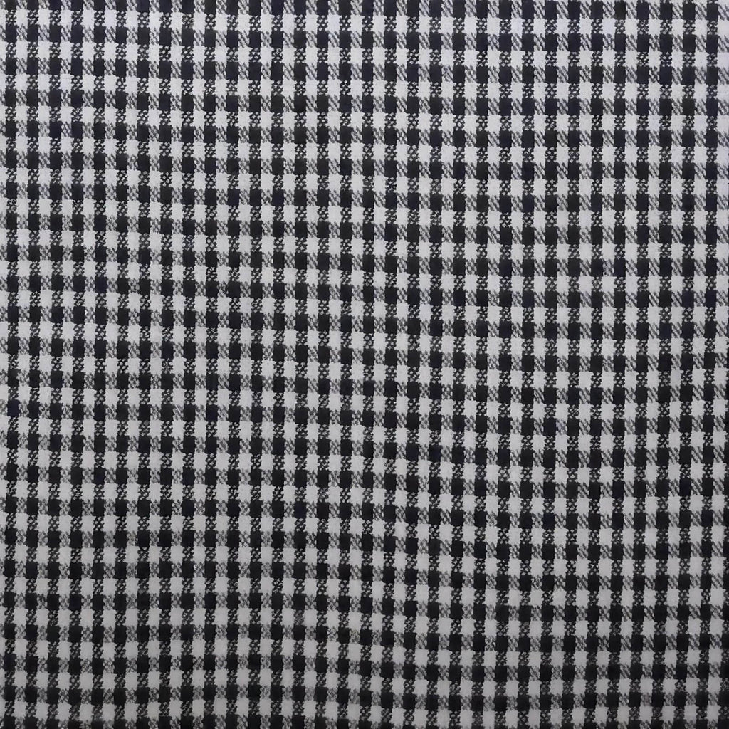 AFAS Custom Size Black & White Small Check Cotton fabric - SKU F0028