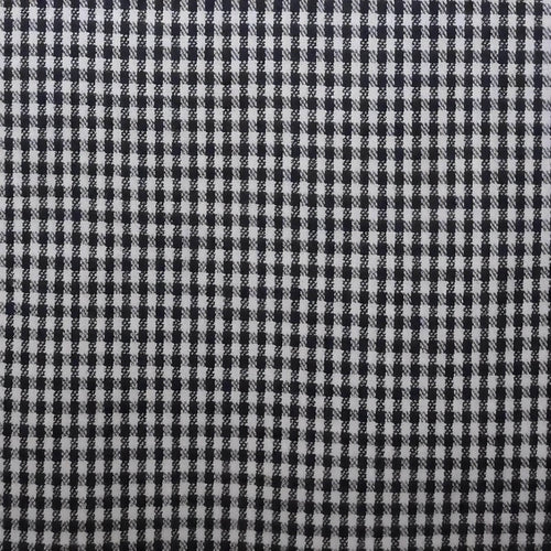 AFAS Custom Size Black & White Small Check Cotton fabric - SKU F0028