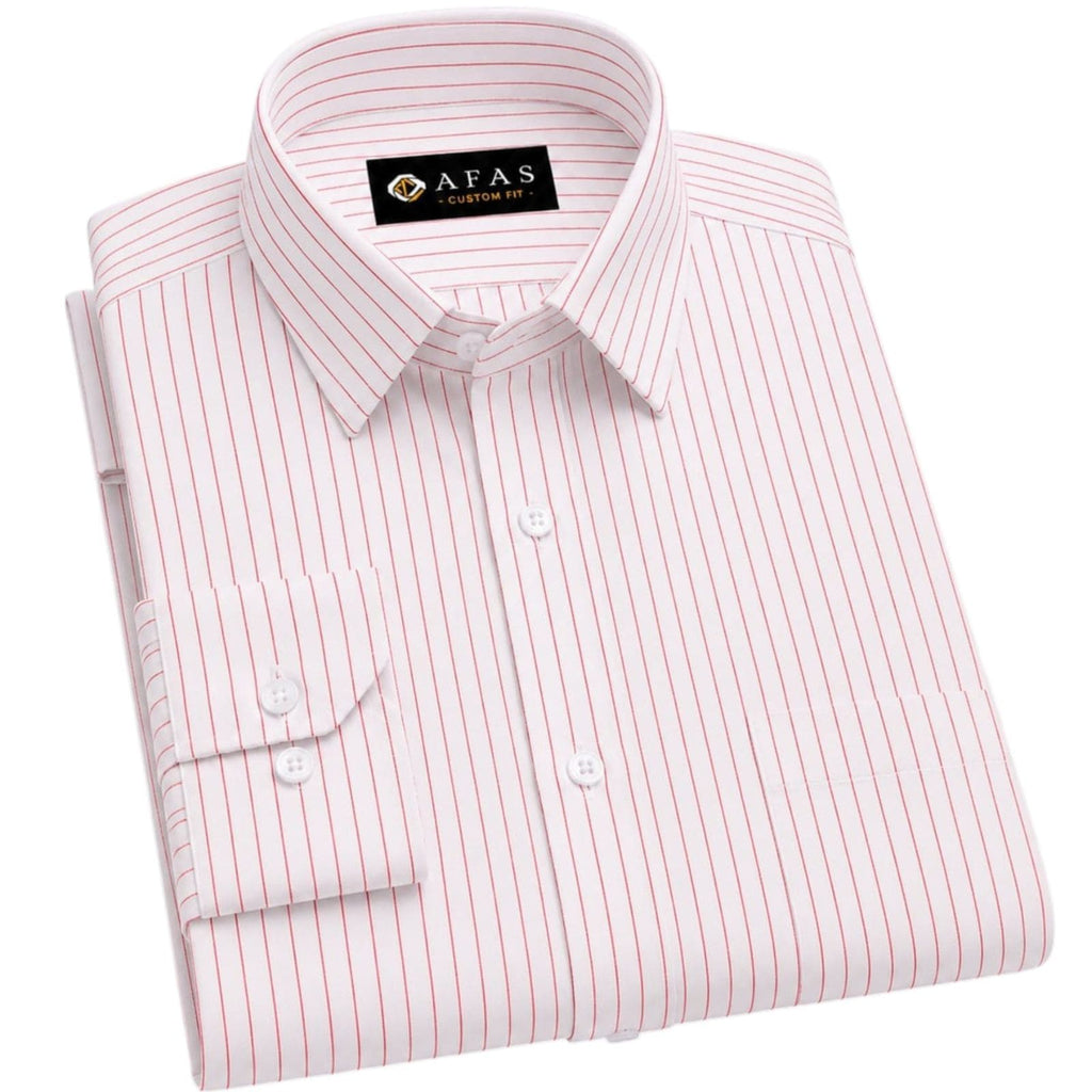 AFAS Custom Size Classic Red Pinstripe Cotton Fabric - SKU F0018